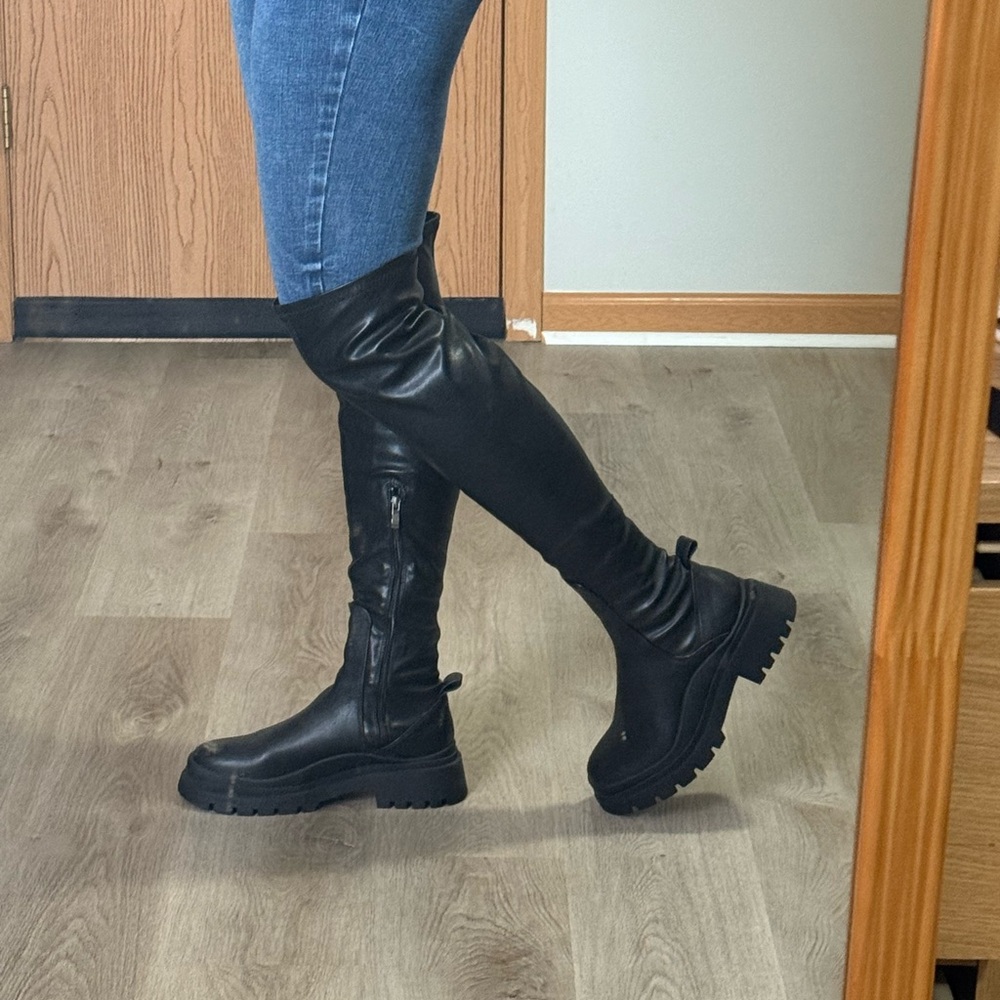 Black Over-the-Knee Boots